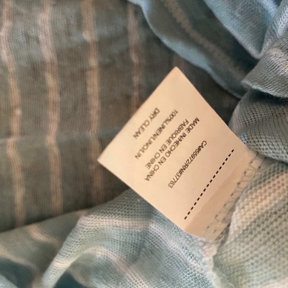 C&C CALIFORNIA /linen knit split neck top - Picture 5 of 7